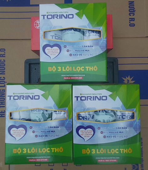 Combo bộ lõi lọc nước số 1, 2, 3